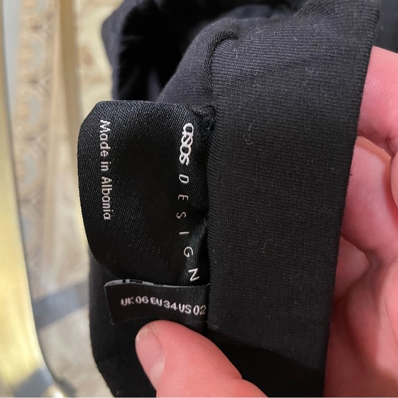 ASOS DESIGN tennis skort in black size 2 - Picture 5 of 7